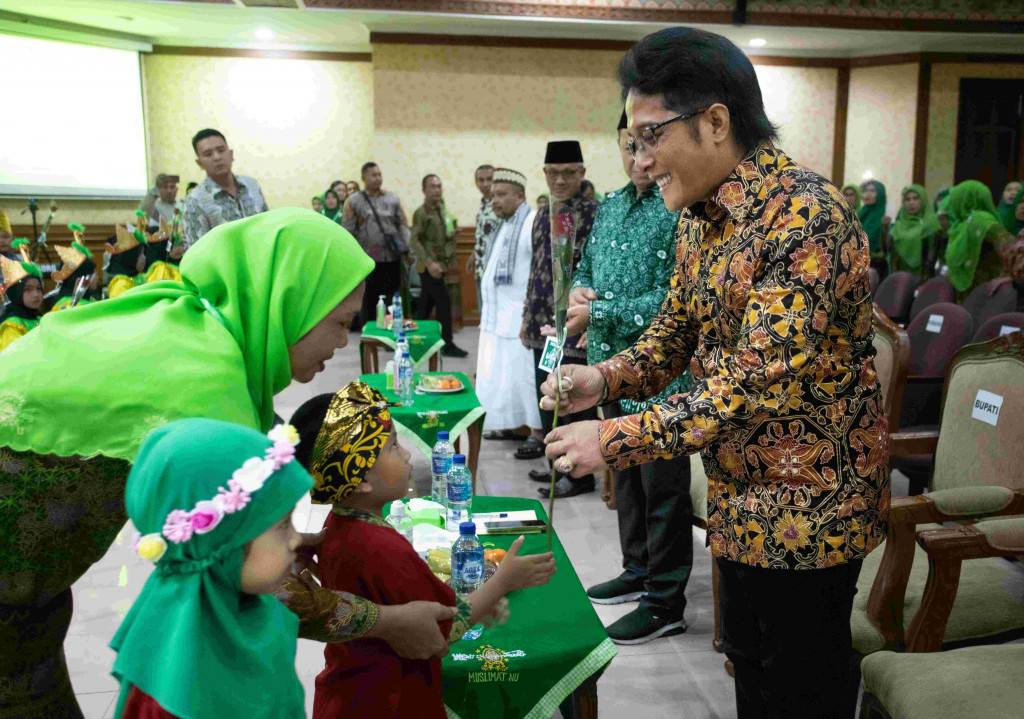 Bupati Giri Prasta Hadiri Acara Halal Bihalal dan Harlah Muslimat NU Ke-77 di Kabupaten Badung